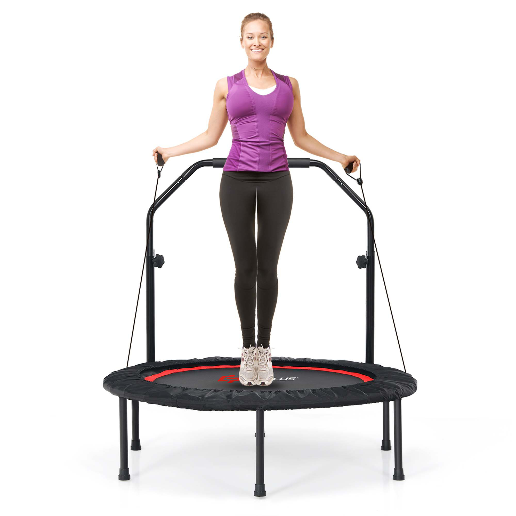 Costway Goplus Costway Foldable Oval Fitness Trampoline | Wayfair