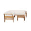 ENSEMBLE DE CANAPÉ EN BOIS ASTAC 4 PIÈCES ASTON, BEIGE
