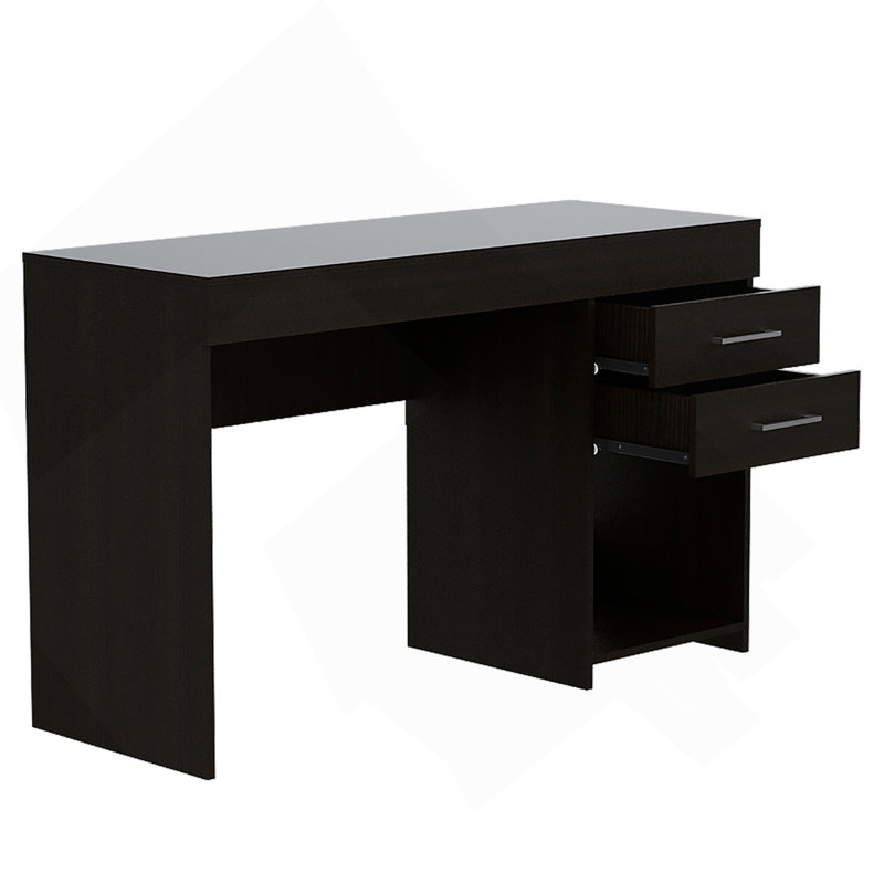 Bureau d'écriture, deux tiroirs, une armoire