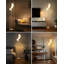 Lampe sur pied 64 pouces à intensité variable avec 4 ampoules G9, lampe sur pied à luminosité réglable pour le salon, design Mid-Century moderne, éclairage blanc doux doux pour les yeux