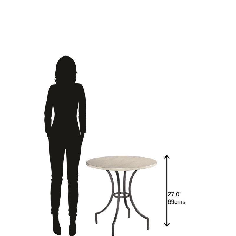 Homestead Iron Round Lamp End Table