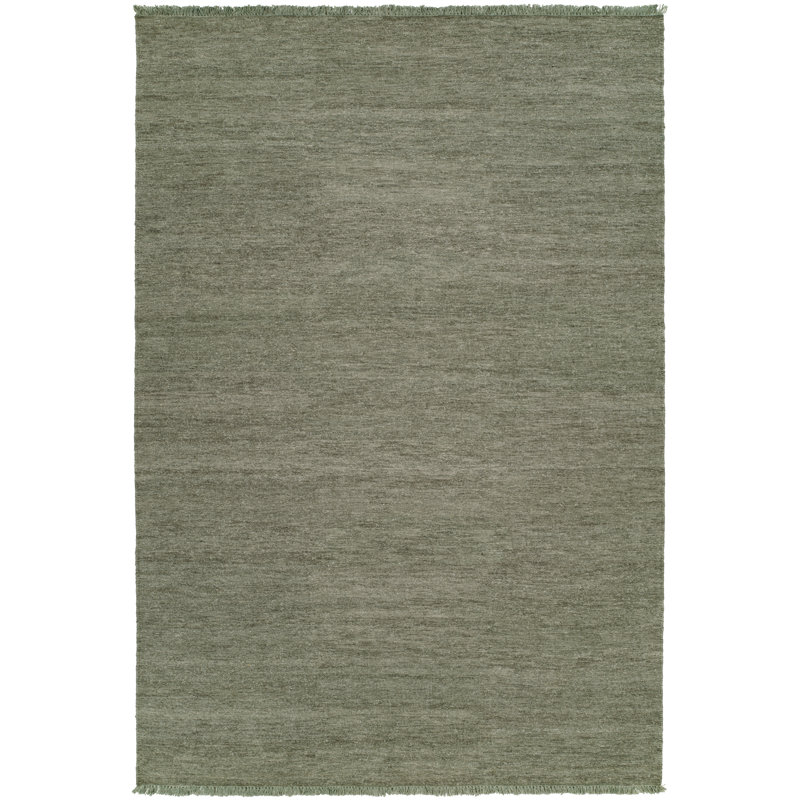 Sumak Wool Area Rug in Gray, Runner 2'6" x 8'