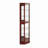 6 Shelf Corner Curio Display Cabinet With Lights, Mirrors And Adjustable Shelves(E26 Light Bulb Not Included)-891318734
