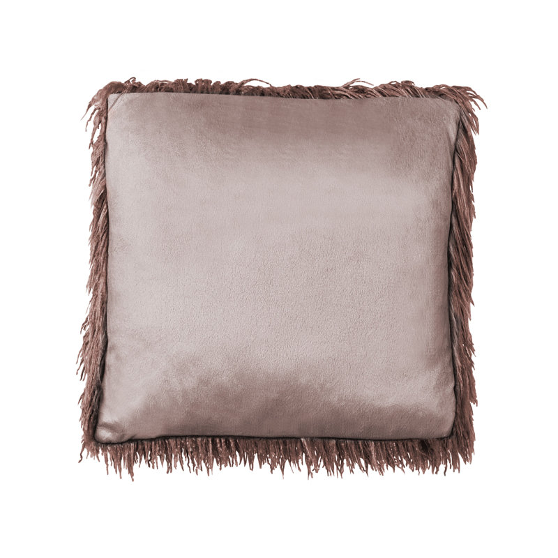 Geneve Square Throw Cushion, Brown