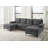 Polyester Blend Upholstered U-Shape Sectional With Metal Legs-2104280039