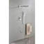Système de douche avec pomme de douche, douche à main, barre coulissante, bras de douche, tuyau, garniture de valve et poignées à levier
