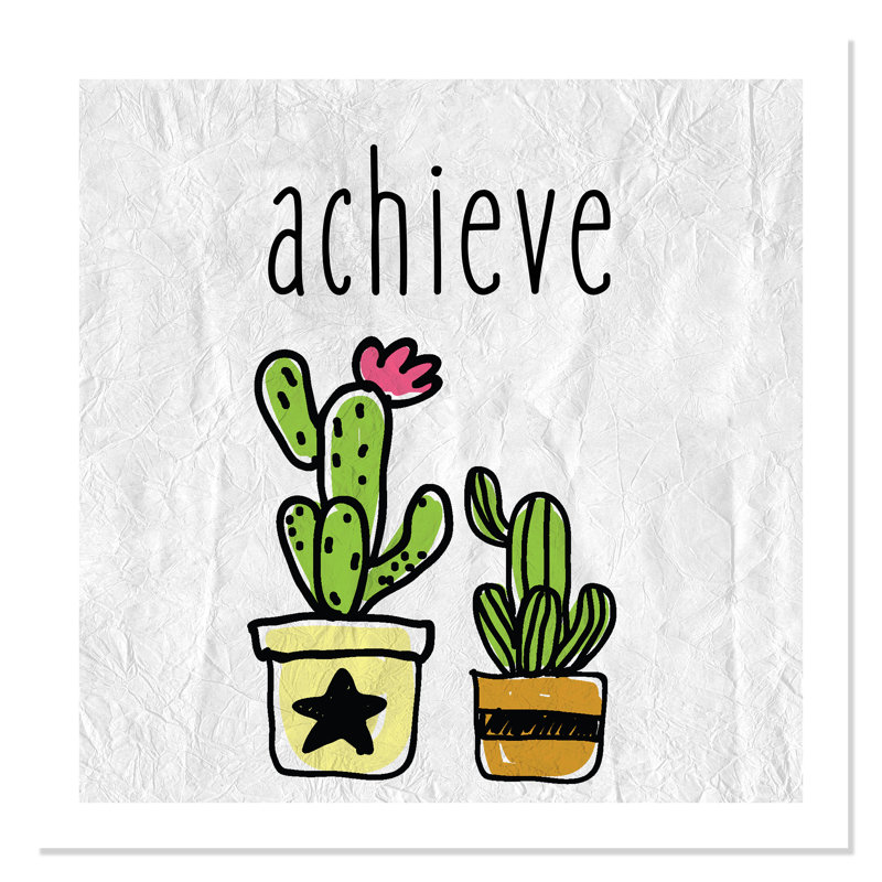 Impression sur papier Cacti C, H 36 po x l 36 po x P 1 po, Papier