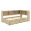 Lit de jour simple avec tiroirs, armoires et port USB-138074411