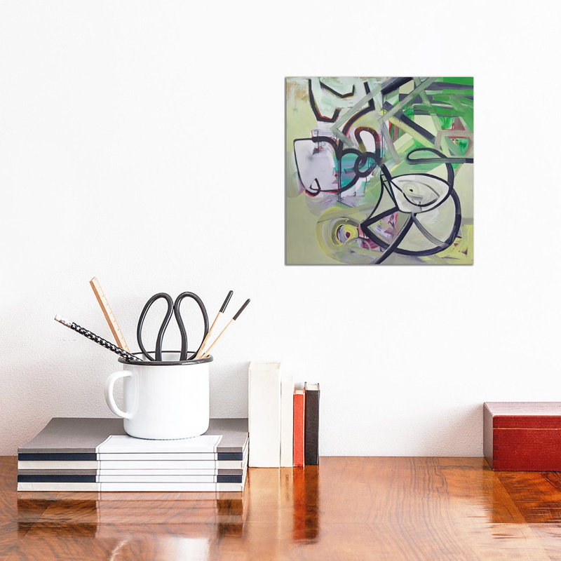 The Walk by Pamela Staker - Painting on Canvas, 30.48 cm H x 30.48 cm W, Wrapped Canvas