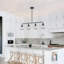 4-light Linear Clear Glass Globe Kitchen Island Pendant-95745018