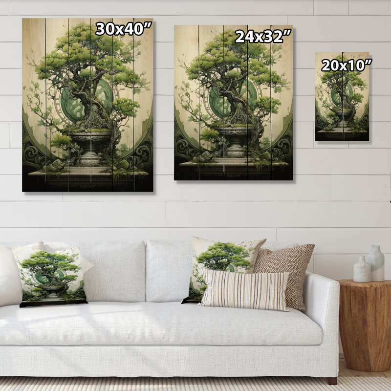 Japon Art Serene Bonsai II, 32" H x 24" W x 0.78" D