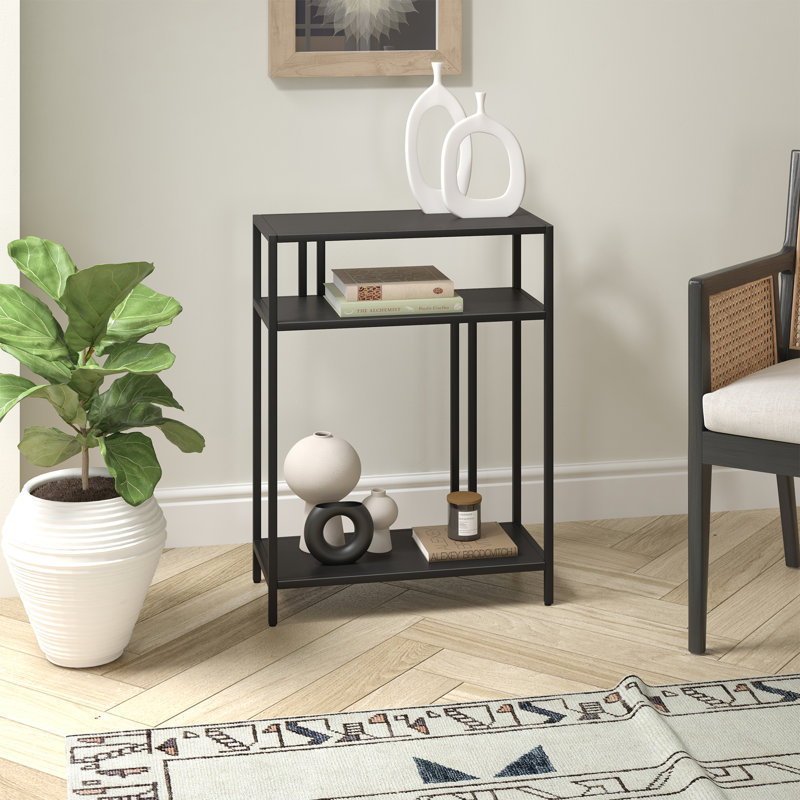 Cortland Unfinished Console Table, 29.5" H x 22" W x 8" D, Blackened Bronze