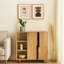 Console Ebie, portes cannelées 5 tablettes, 40 po