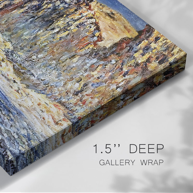 Cliff near Fecamp, 1881-Gallery Wrapped Canvas, 12" H x 18" W
