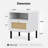 Aimara Rectangular Nightstand with Rattan Door (Set of 2)-1431451705