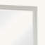 Miroir en bois avec détails moulés, blanc