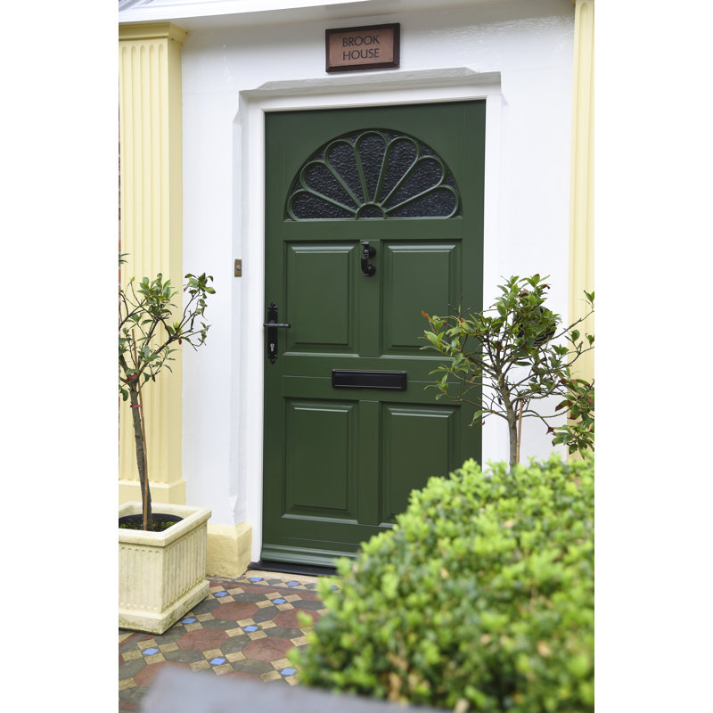 Tudor Lock Door Handle, Black