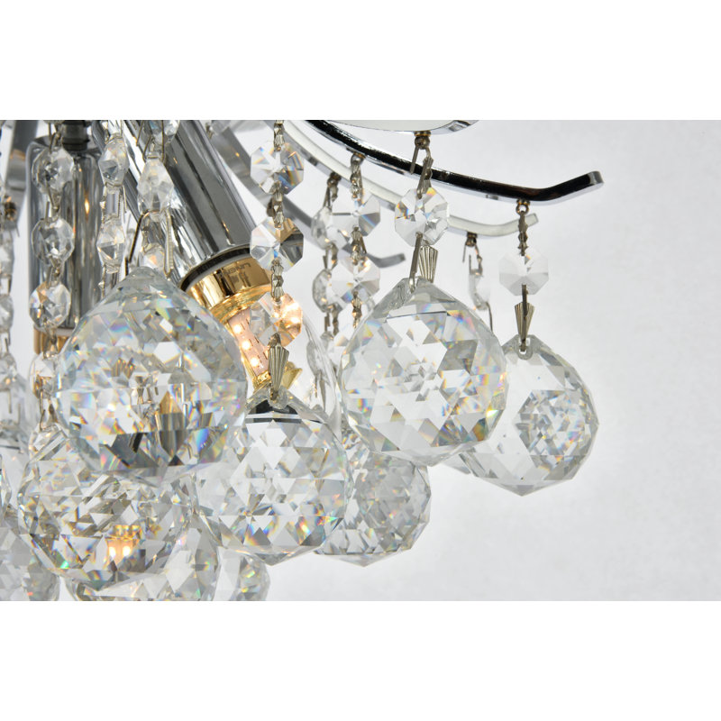 Stoller 3-Light Glam Single Pendant, Chrome, Royal Cut