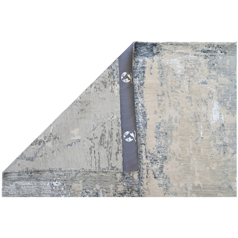 Handmade Wool Area Rug, Rectangle 10' x 14'