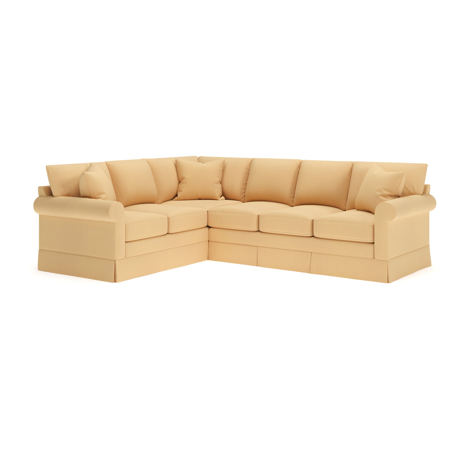 Friedman L-Sectional, Bayou Sunshine Canvas, Left Hand Facing