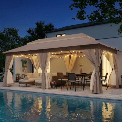 Pavillon de jardin en acier