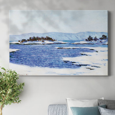 The Banks of the Fjord at Christiania, 1895-Gallery Wrapped Canvas