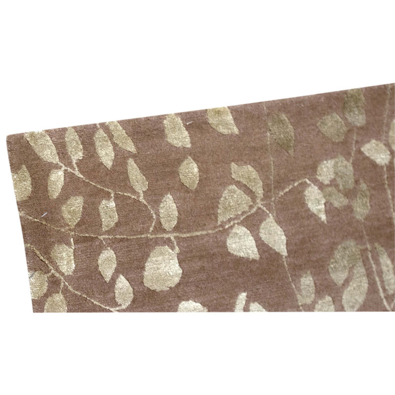 Handmade Silk and Wool Area Rug