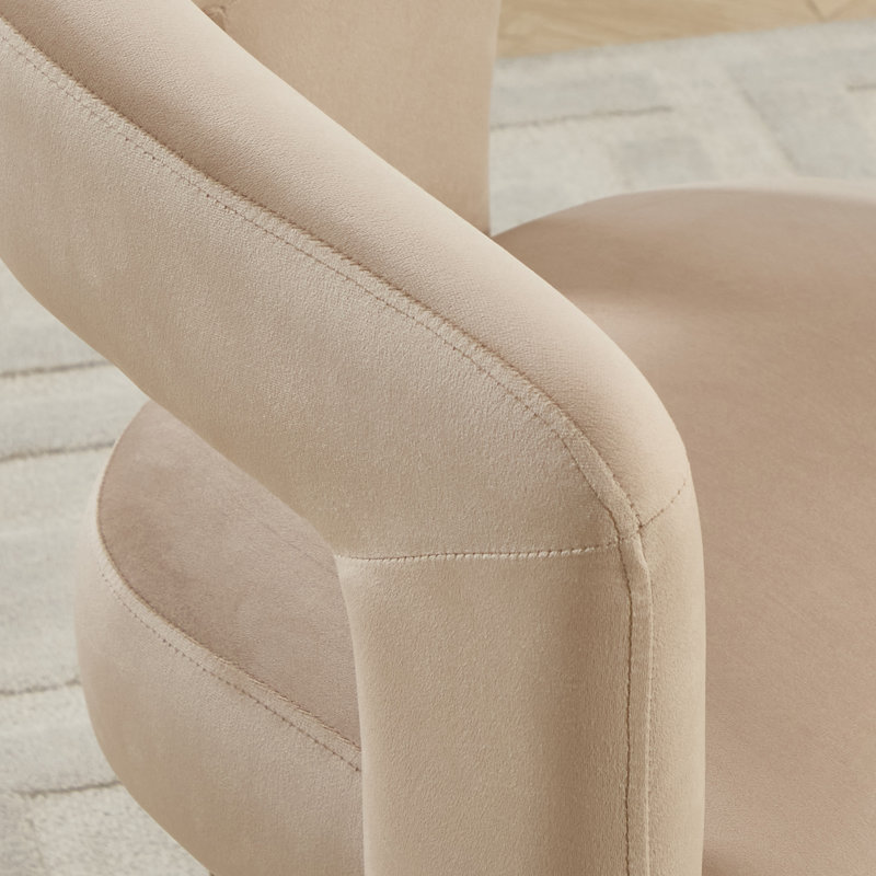 Upholstered No Assembled Dining Chairs Set Of 3, 3, Khaki