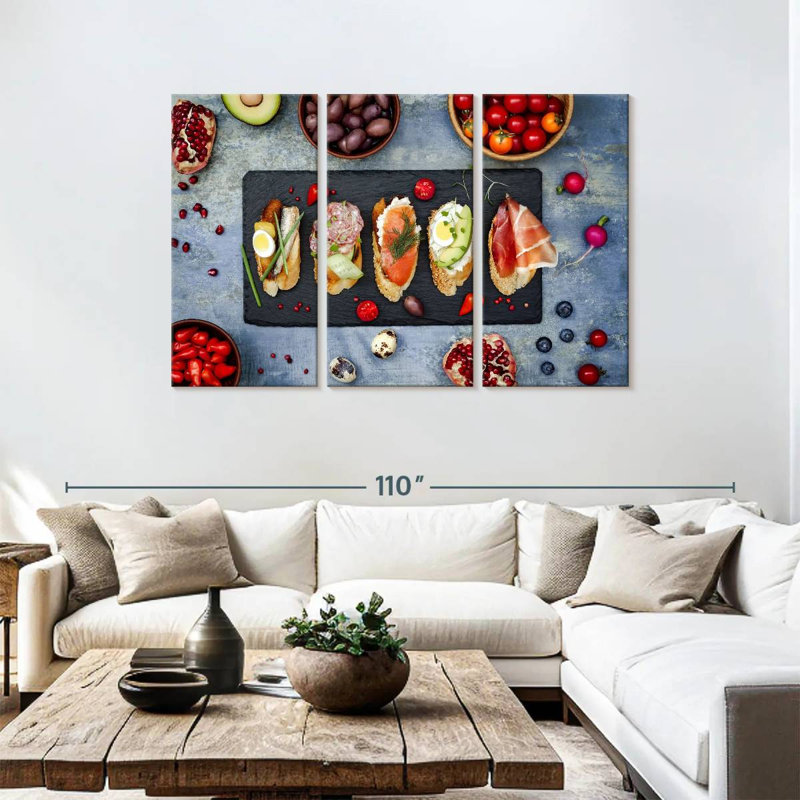 Yarlin Bruschetta Platter, 48" H x 74" W