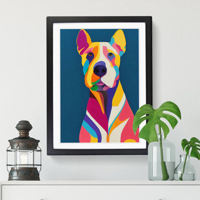 Anspach English Bull Terrier Abstract Vol.2 - Picture Frame Print