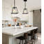 Luminaire suspendu lanterne carré noir 1 lumière