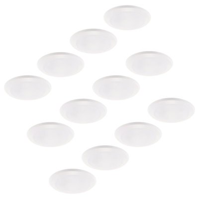 East Grove Home Builder Essential disque rond encastré 7 po à DEL et encastré 15 W 1 200 lumens avec 5-CCT 2700-3000-3500-4000-5000K en blanc (paquet de 12)