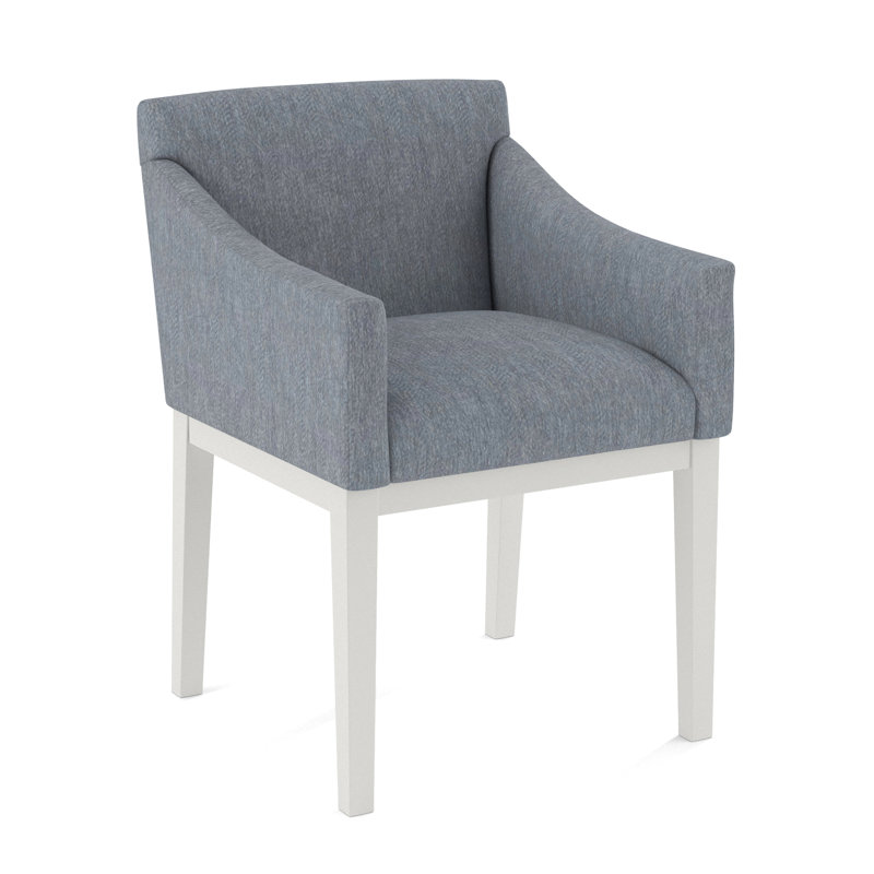 Upholstered Arm Chair, Applause Bravo, White