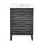 Meuble-lavabo à Cascade noir de 24 po-98796173