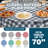 Tablecover-Vinyl With Flannel Back,52"X52"Square, Water Proof, Easy To Clean,Checked Design-1108712444