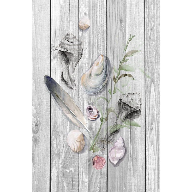 Drifted Ashore II by Jennifer Paxton Parker - Painting, 122 cm H x 81 cm W, Black Floater Framed