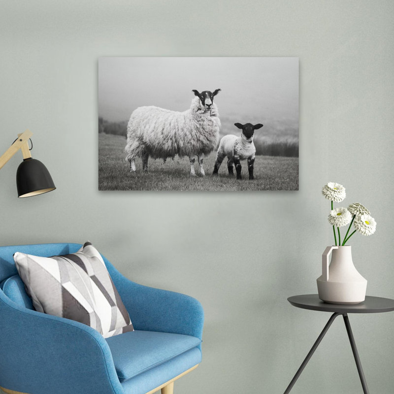 Ferme moderne avec moutons Islay I, H 24 po x l 16 po