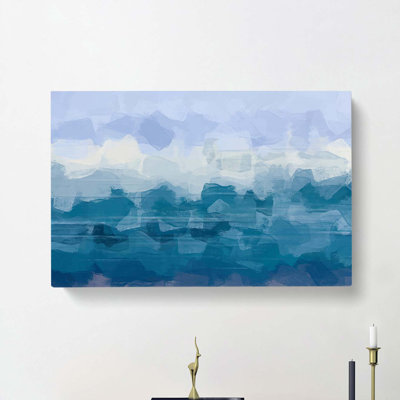 Meeting In The Middle In Abstract - Wrapped Canvas