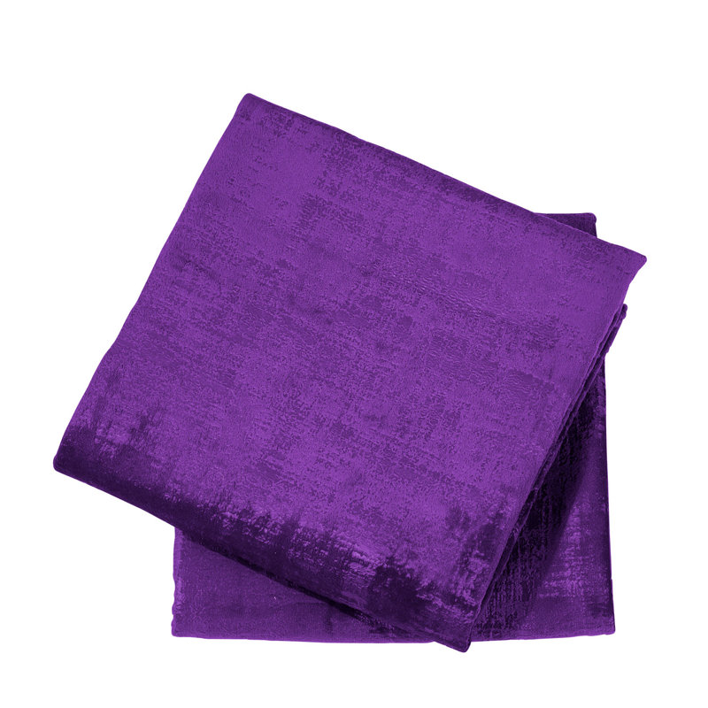 Textured Velvet Euro Reversible Pillow Cover, Imperial Purple