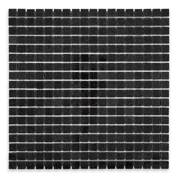 Absolute Black Polished Granite Square Mosaic