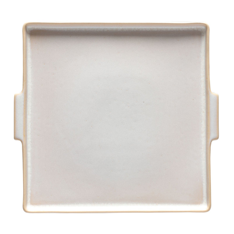 Nótos Stoneware Platter, 1" H x 12.25" W x 11.25" L, Dune Path