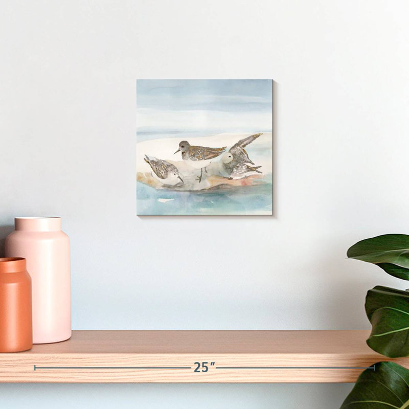 Brampt Beachside Birds II, 10" H x 10" W