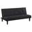 Black Tufted Convertible Sofa Bed