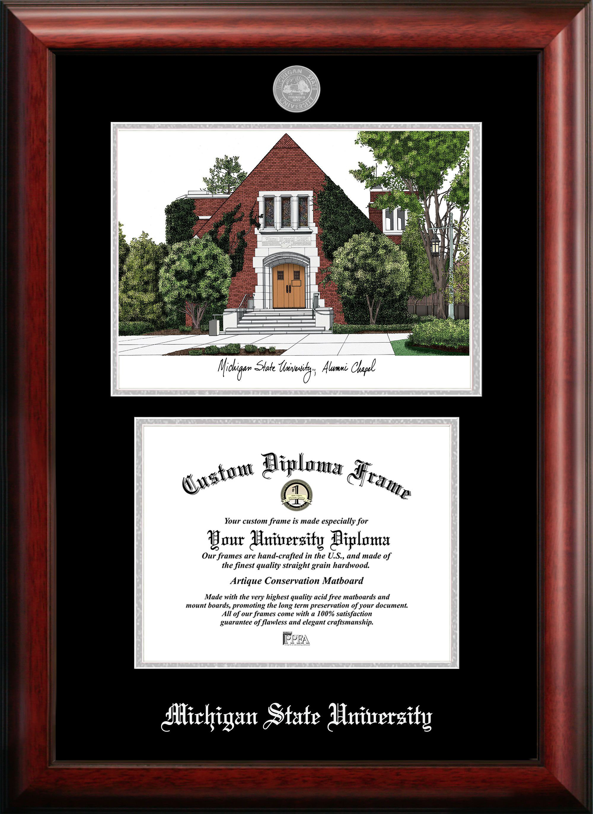 Michigan Frame Canora Grey Etian Michigan State University Picture Frame | Wayfair