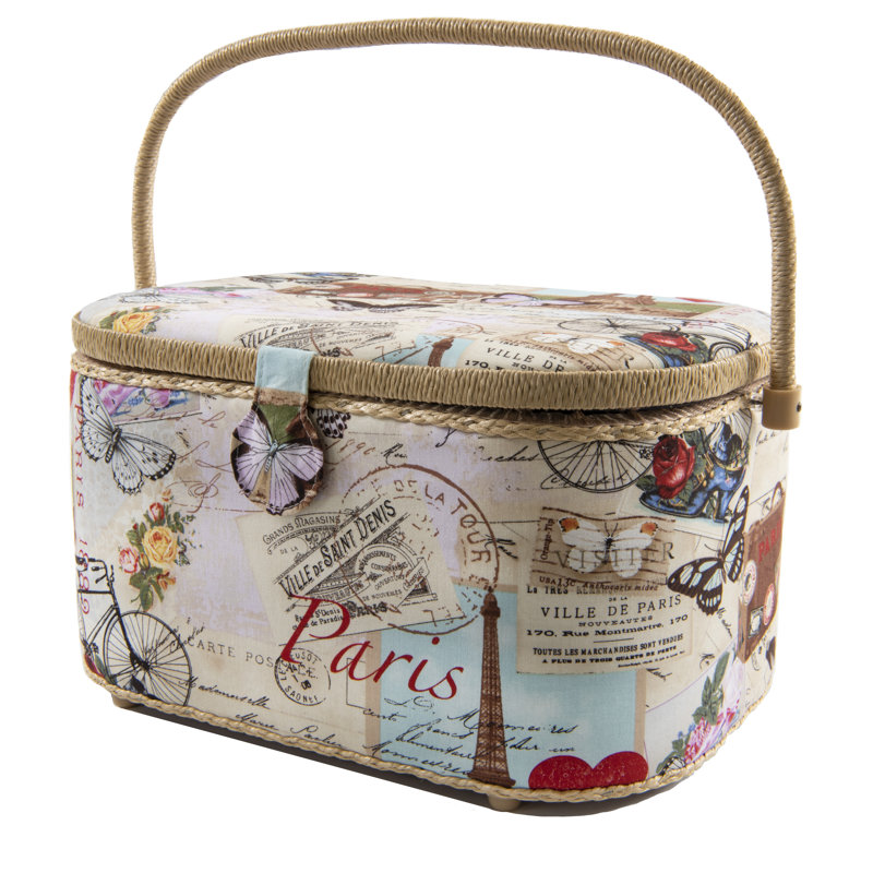 Panier à couture ovale Dritz XL, Paris carte postale