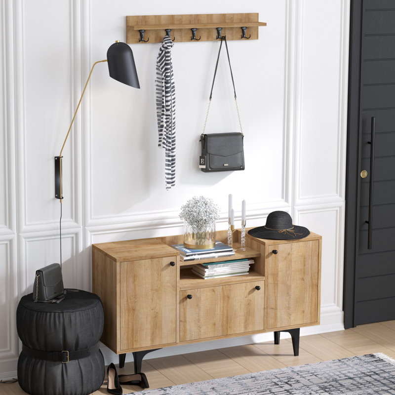 Toppino Hall Tree with Shoe Storage