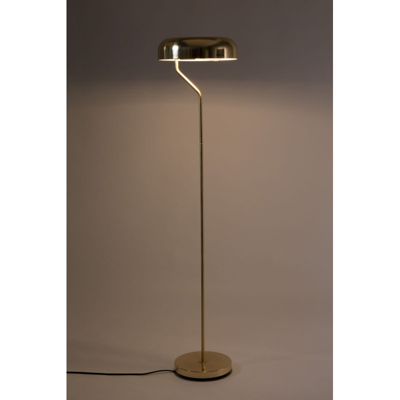 Eclipse Task Floor Lamp, Brass, Brass