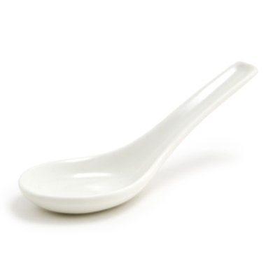 Asian Porcelain China Soup Spoon