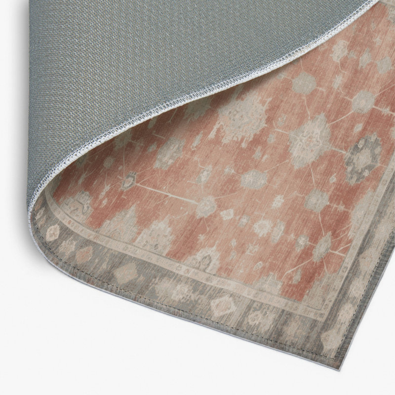 Tapis intérieur et extérieur brun Overdyed, Rectangulaire 8 pi x 10 pi