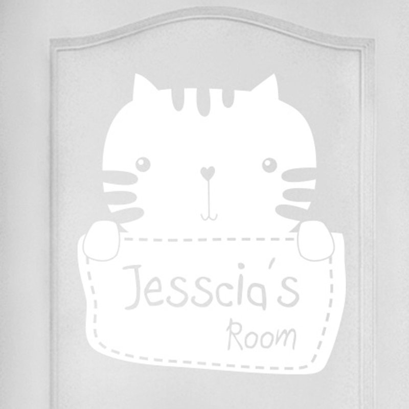 Animals Wall Decal, White
